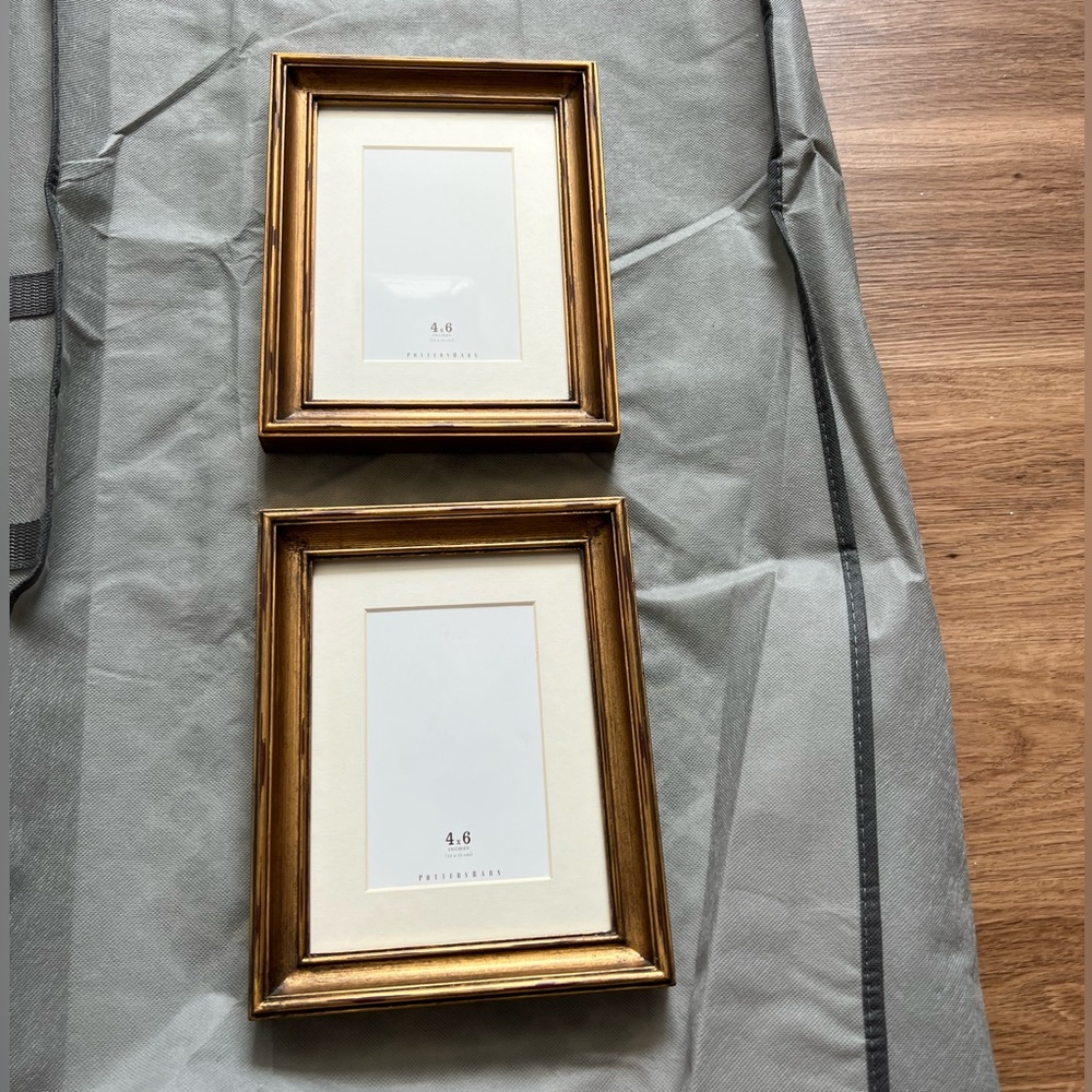 Pottery Barn Gold Ornamental Picture Frames